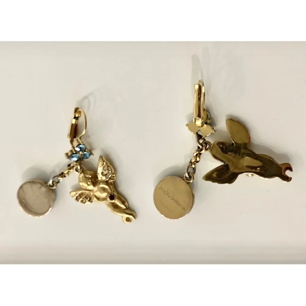 Dolce&Gabbana  cherubs with crystals earrings - Picture 6 of 10